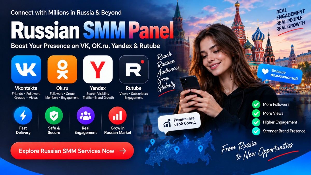 Russian SMM Panel VK Ok Yandex