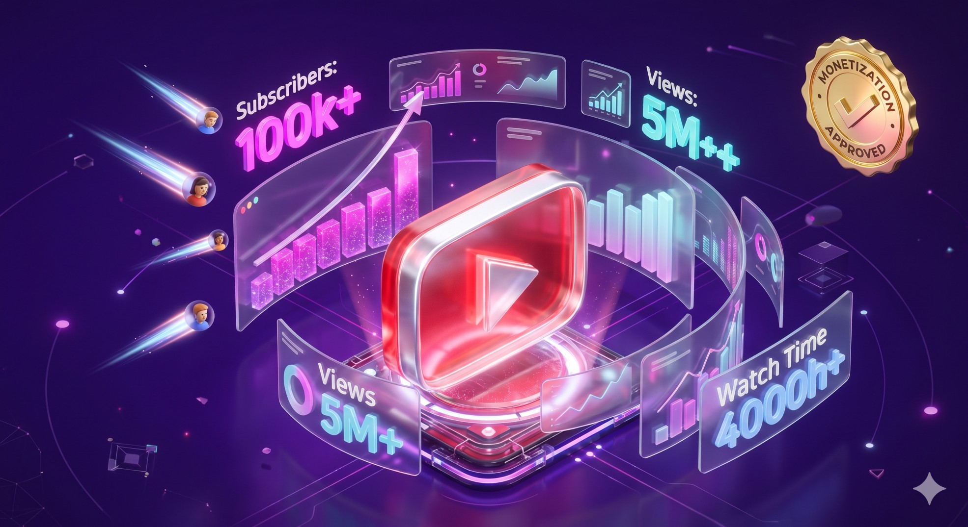 YouTube SMM Panel Dashboard and Analytics