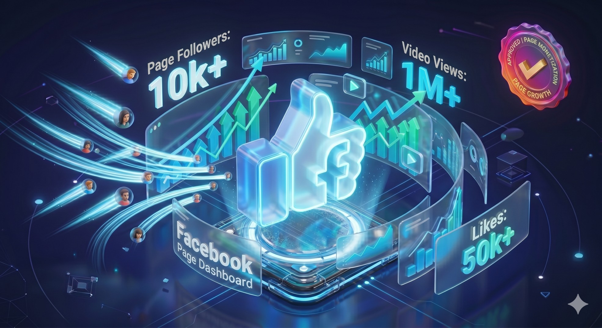 Facebook SMM Panel Monetization Dashboard