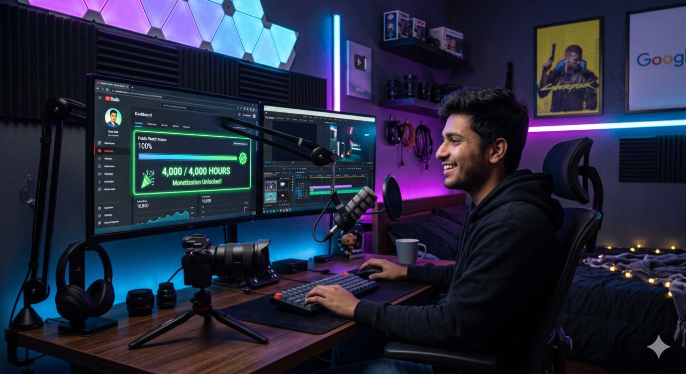 From 0 to 4,000 Hours: The Fastest YouTube Monetization Strategy for Indian Creators